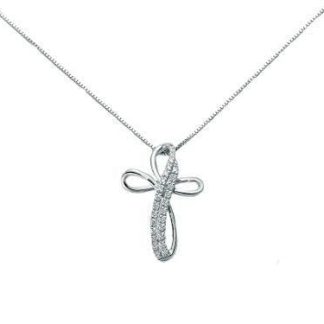 Miluna Cross and Diamond Necklace