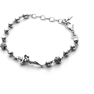 Cesare Paciotti Silver Bramble bracelet