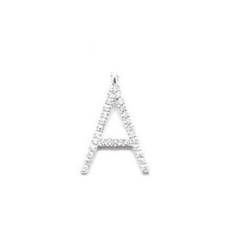 Letter A with diamonds