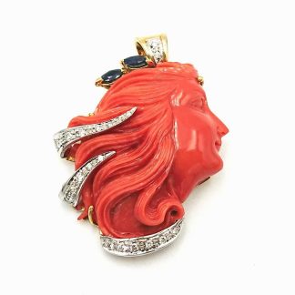 Sicilian Cameo Creations Pendant Goddess