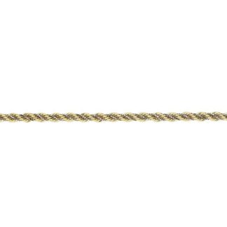 Bicolor Gold Rope Bracelet