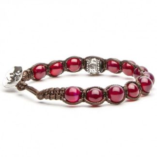 Tamashii Prayer Wheel Bracelet Red Agate