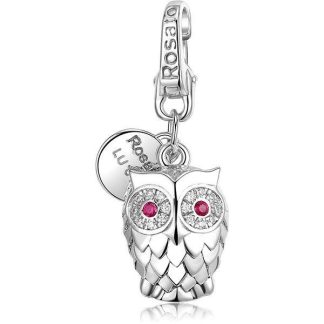 Rosy Owl Pendant