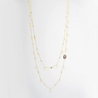 Italian Cameo Pearl Necklace