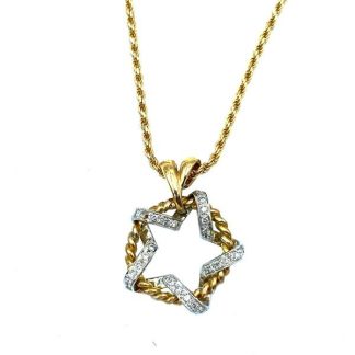 Diamond Star Pendant Necklace