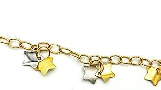 Two-tone bracelet with stars