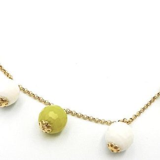 Bracelet in Yellow Gold Stones