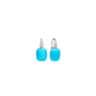 Turquoise White Gold Earrings