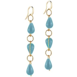 Rebecca Tulipe Light Blue Earrings