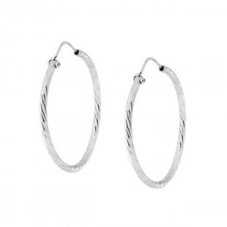 Orecchini Cerchi Lucidi Sfaccettati