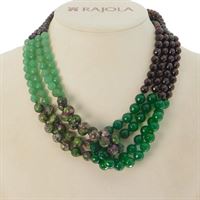 Rajola Link Garnet Necklace