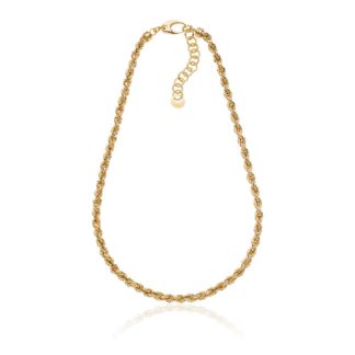 Collana Unoaerre in Argento Dorato Catena Corda