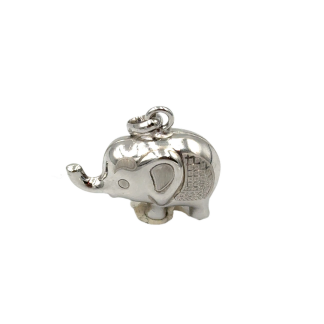 Pendente Elefante Oro Bianco