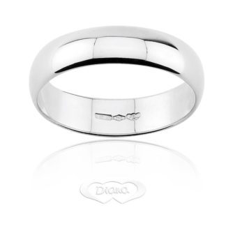 Fede Nuziale Mantovana Diana Oro Bianco