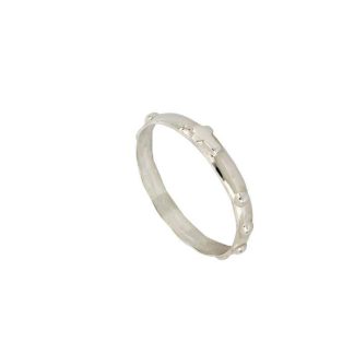 White Gold Prayer Ring