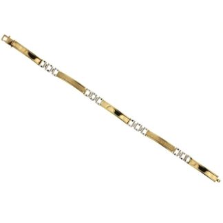 Two-tone semi-rigid bracelet