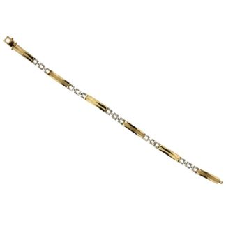 Two-tone gold plate bracelet