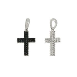 Double Color Cross Pendant