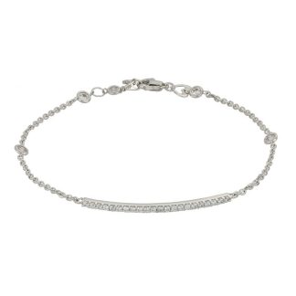 White Gold Zirconia Tennis Bracelet