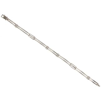 Semi-rigid White Gold Bracelet