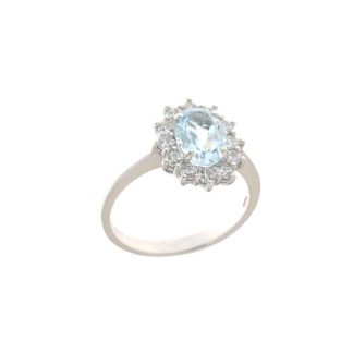 Ring with Blue Topaz