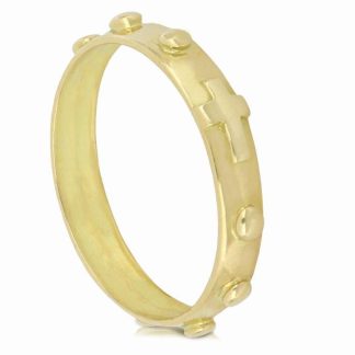 Wide Band Prayer Ring