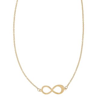 Infinity Chain Necklace in Yellow Gold