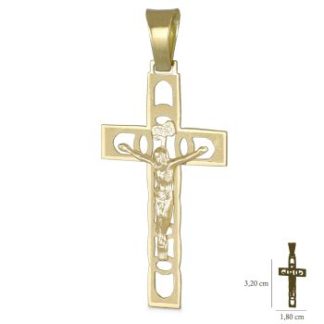 Pendente Croce Gialla  Stampata