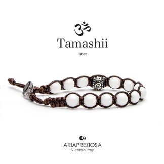 Bracciale Tamashii Ruota della Preghiera Agata Bianca