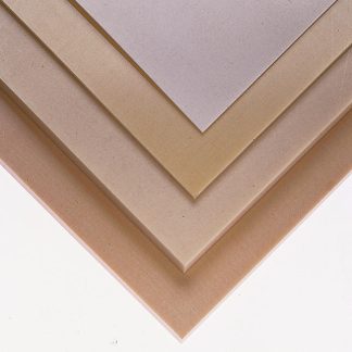 Foglio di plastica Tipo pieno Tufnol in SRBF, Beige, 590mm x 285mm x 4mm