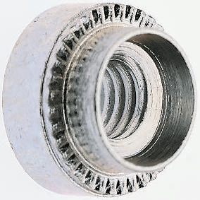 Boccola rivetto Hank, in Acciaio Zincato e passivato chiaro, filettatura M4, Ø foro di fissaggio 6.75mm