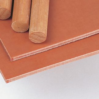 Foglio di plastica Tipo pieno Tufnol in SRBF, Marrone, 590mm x 285mm x 0.4mm