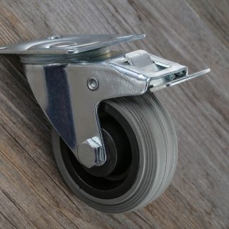 Ruota per carrelli orientabile RS PRO in Gomma, Ø 75mm, 70kg