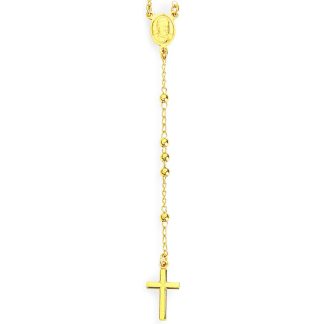 Yellow Amen Rosary Necklace