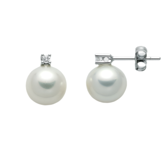 Orecchini Miluna Perle e Diamanti