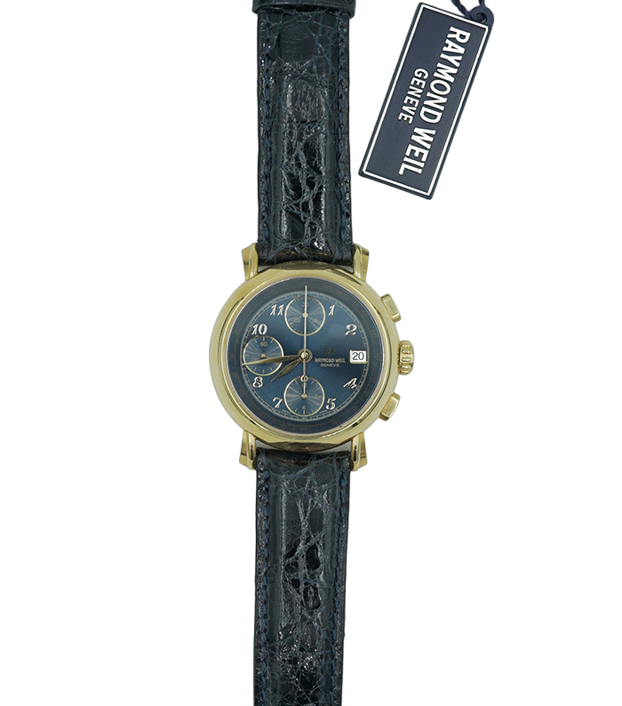Raymond Weil Gold Chronograph Watch for Men