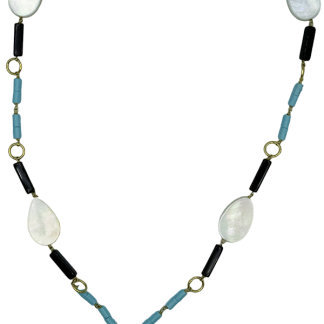 Etruscan necklace with Mother of Pearl
