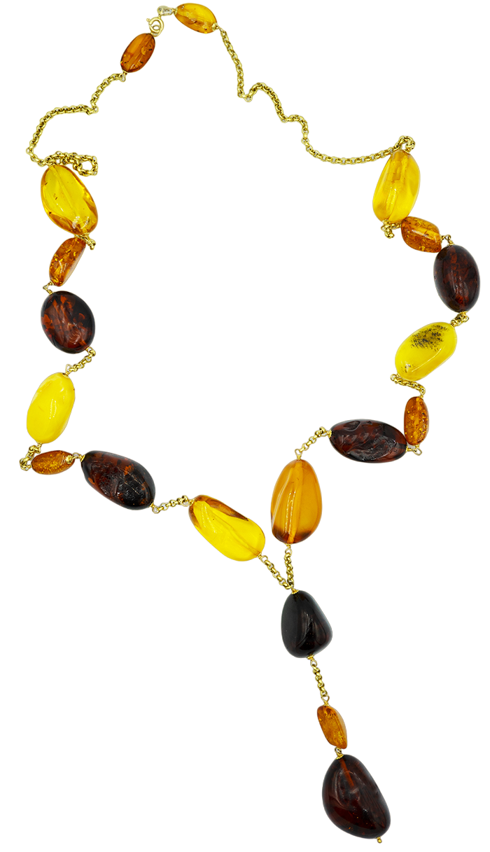 Amber Lace Necklace