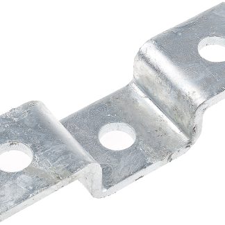 Staffa A forma di U in Acciaio Unistrut, 3 fori, dimensioni 142mm