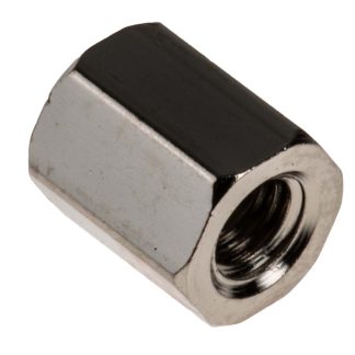 Distanziale filettato Esagonale Femmina/Femmina, in Ottone Nichelato, L. 6mm, M3 x M3