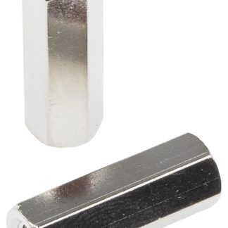 Distanziale filettato Esagonale Femmina/Femmina, in Ottone Nichelato, L. 20mm, M4 x M4