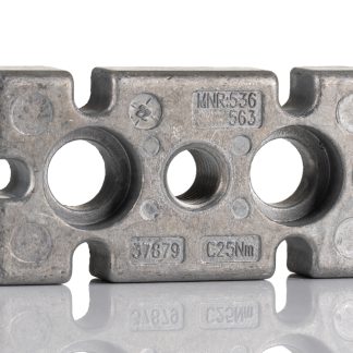 Piedino di livellamento Bosch Rexroth in Alluminio pressofuso, per profili da 40 x 80 mm, scalanatura da 8mm, M12, L.