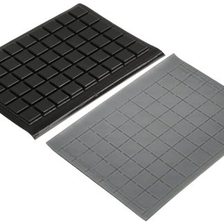 Piedini autoadesivi Adesivo 3M in PUR, forma conica quadrata, Ø 10.4mm x 2.5mm