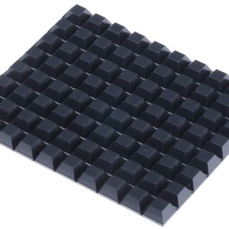 Piedini autoadesivi Adesivo 3M in PUR, forma conica quadrata, Ø 12.7mm x 5.6mm