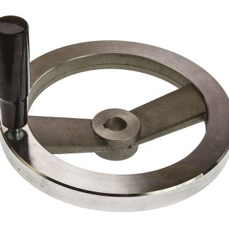 Volantino manuale Girevole RS PRO Ø 200mm, in Alluminio pressofuso, foro da 18mm