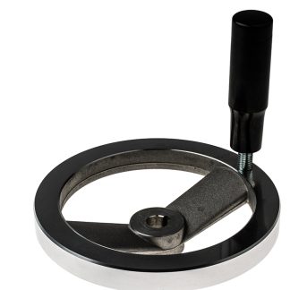 Volantino manuale Girevole RS PRO Ø 160mm, in Alluminio pressofuso, foro da 14mm