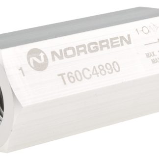 Valvola di intercettazione Norgren, serie T60, in: G 1/2, out: G 1/2, portata 23.2L/s, 16bar max