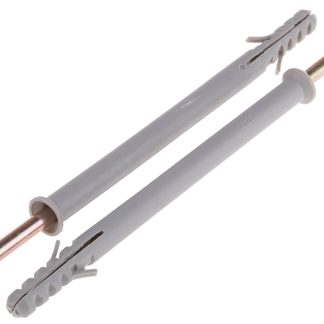 Fissaggi per telai in Nylon RS PRO, Ø foro di fissaggio 8mm, spessore 80mm min, lunghezza 120mm, per Calcestruzzo,