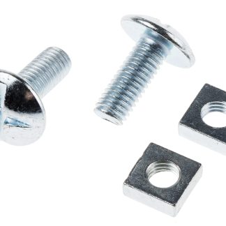 Dado per tetti in Acciaio zincato lucido RS PRO, filettatura M8 x 20mm, guida Phillips