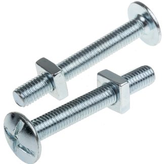 Dado per tetti in Acciaio zincato lucido RS PRO, filettatura M8 x 60mm, guida Phillips